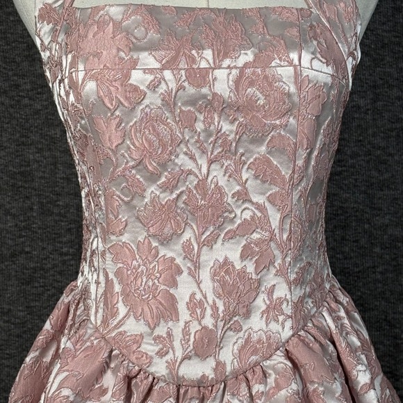 Atoir Winnie Halter Dress Vintage Pink Floral Mini US 4 AUS 8 Small - Picture 5 of 15
